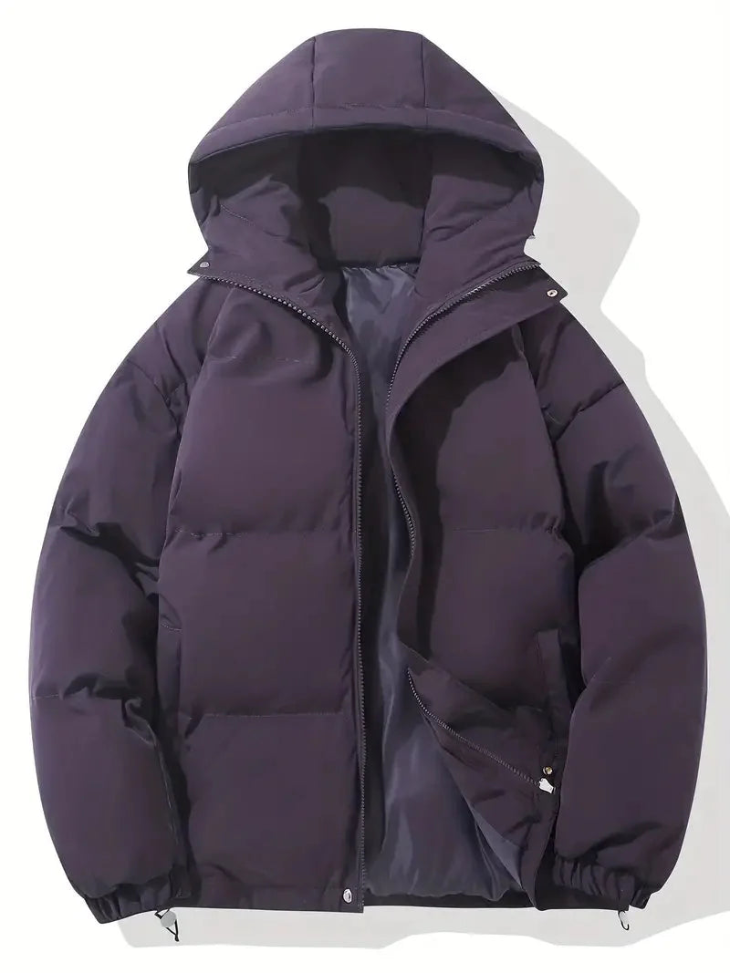 Men's Hooded Puffer Jacket Quilted