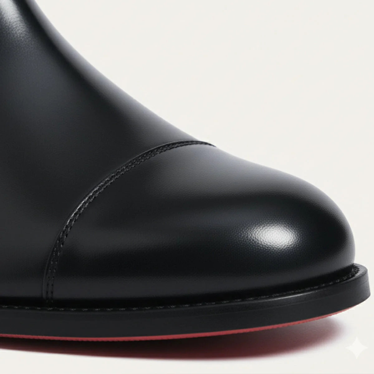Men's Chelsea Boots – Black Polished Slip-On