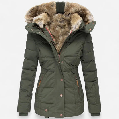 Aisa | Lined Winter Coat Button Front