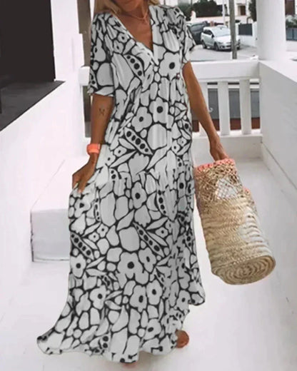 Floral Print Maxi Dress