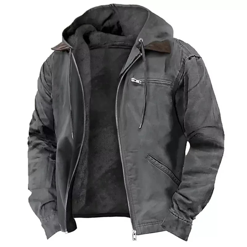 Men's Hooded Winter Workwear Jacket