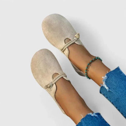 Round Toe Slip-On Flats