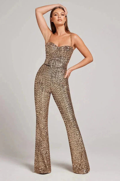 Gemma | Sequin Wide-Leg Jumpsuit