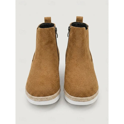 Chelsea Boots – Burgundy Wedge Ankle