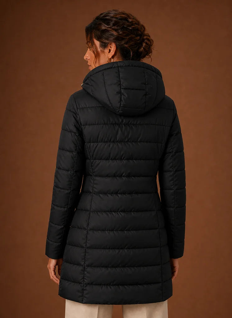 Women's Long Hooded Puffer Coat Winter Jacket