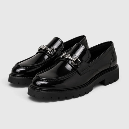 Men's Loafers Chunky Sole Horsebit Slip-On