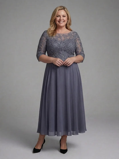 Mother of the Bride Lace Midi Dress