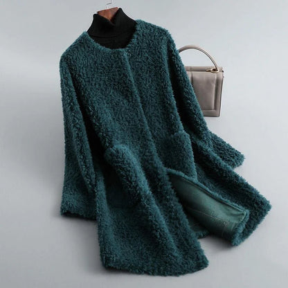 Women's Faux Shearling Fur Coat