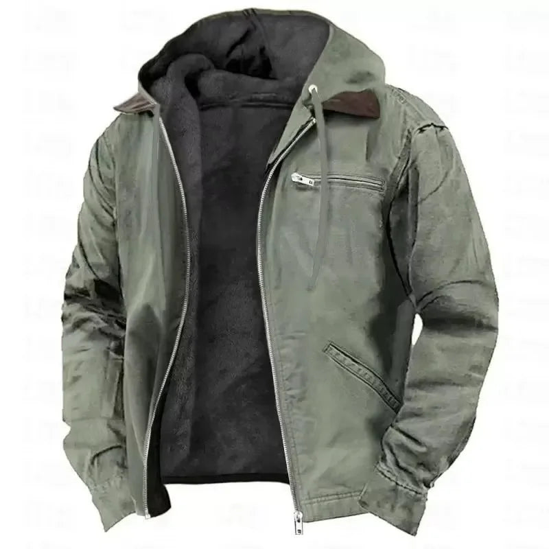 Men's Hooded Winter Workwear Jacket