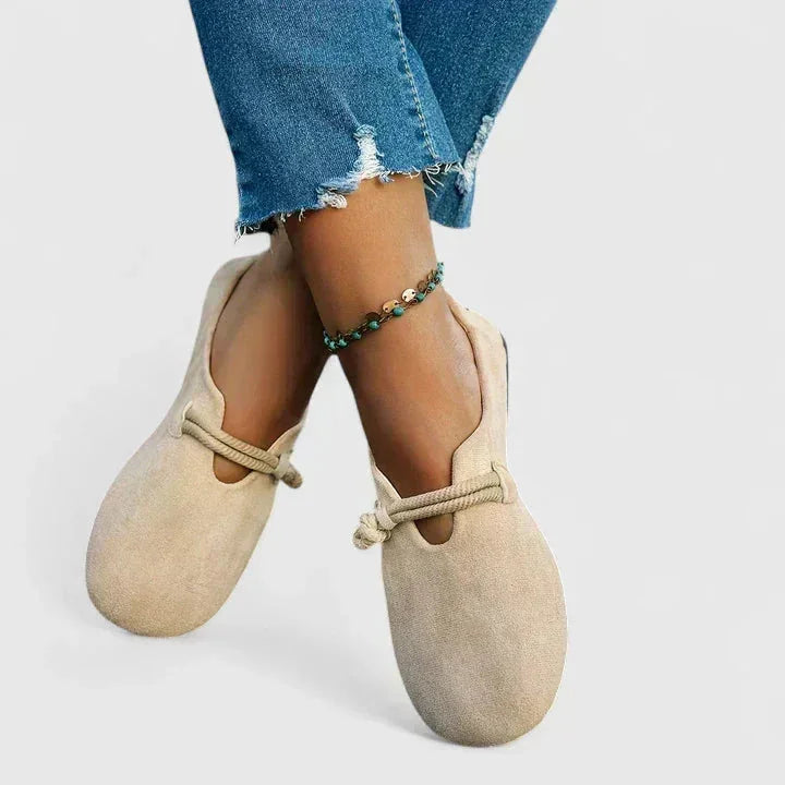 Round Toe Slip-On Flats