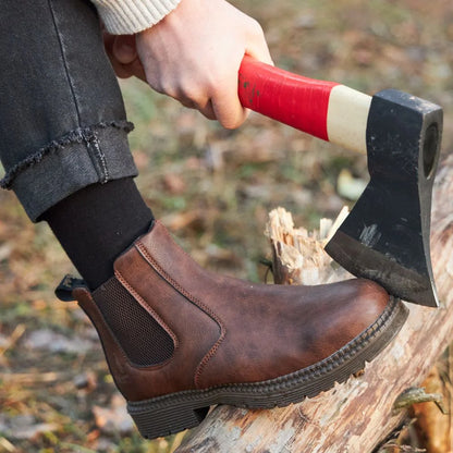 Men's Chelsea Boots – Brown Rugged Lug Sole