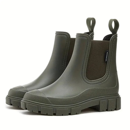 Chelsea Boots – Brown Waterproof Lug Sole Slip-On