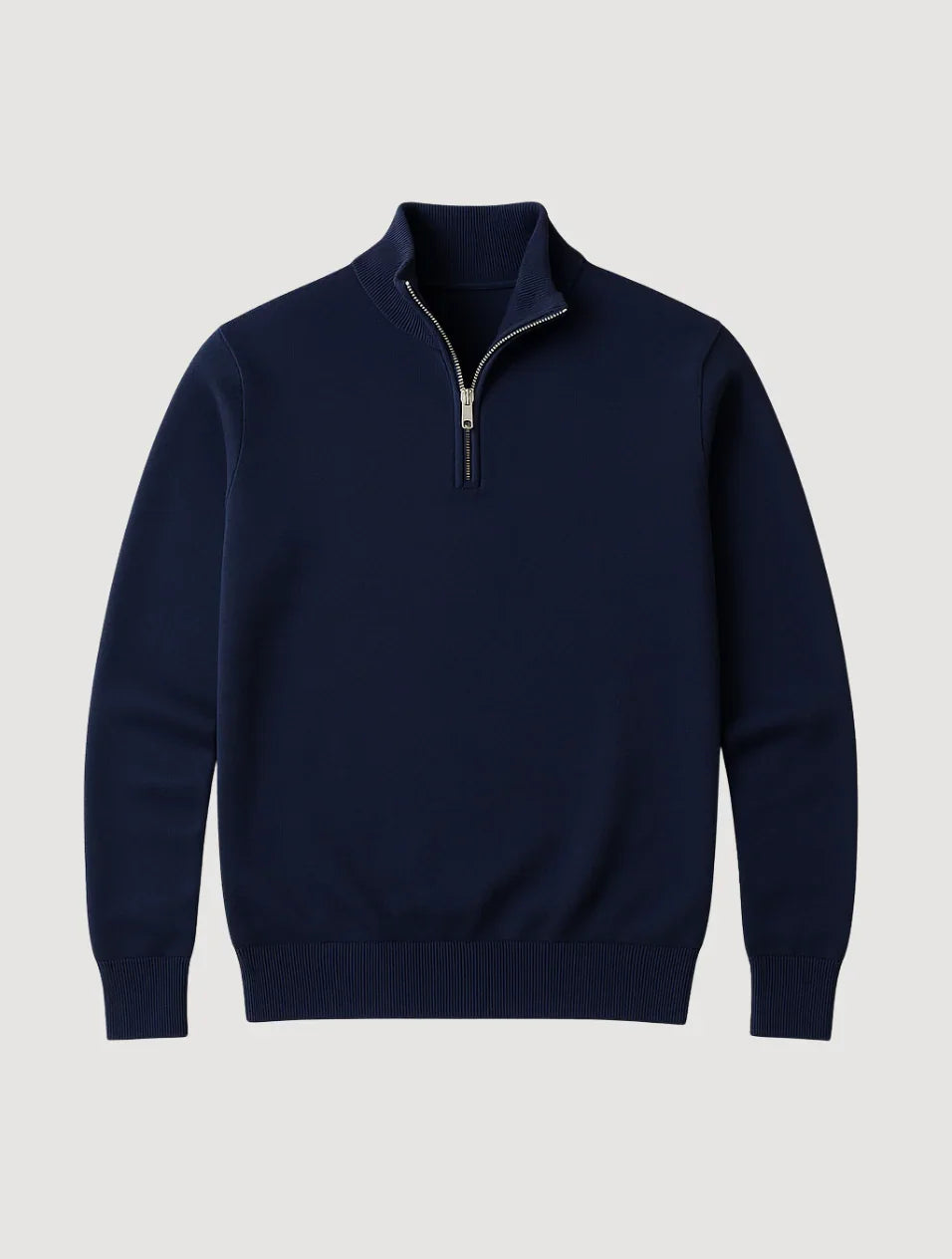 Men's Quarter-Zip Sweater Knit