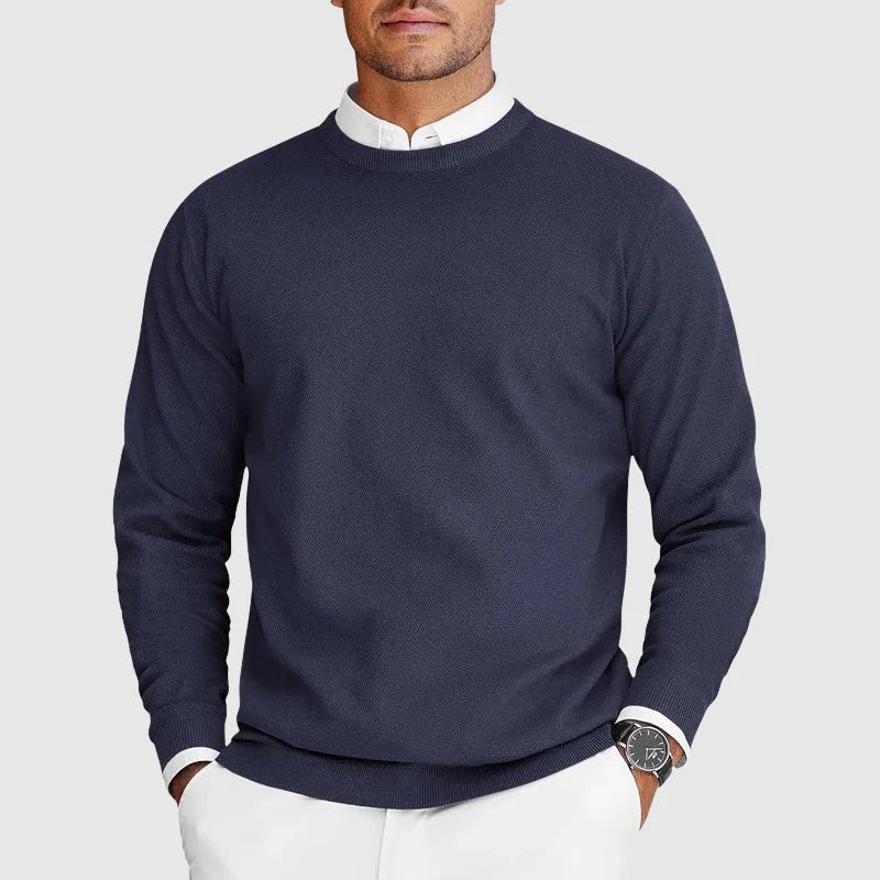 Men's Crew Neck Long Sleeve Knit