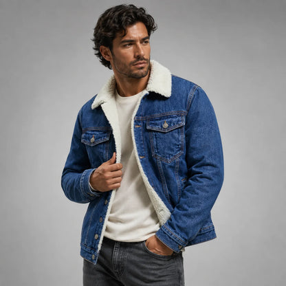 Kilmarnock | Men's Denim Trucker Jacket with Fleece Lining