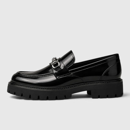 Men's Loafers Chunky Sole Horsebit Slip-On