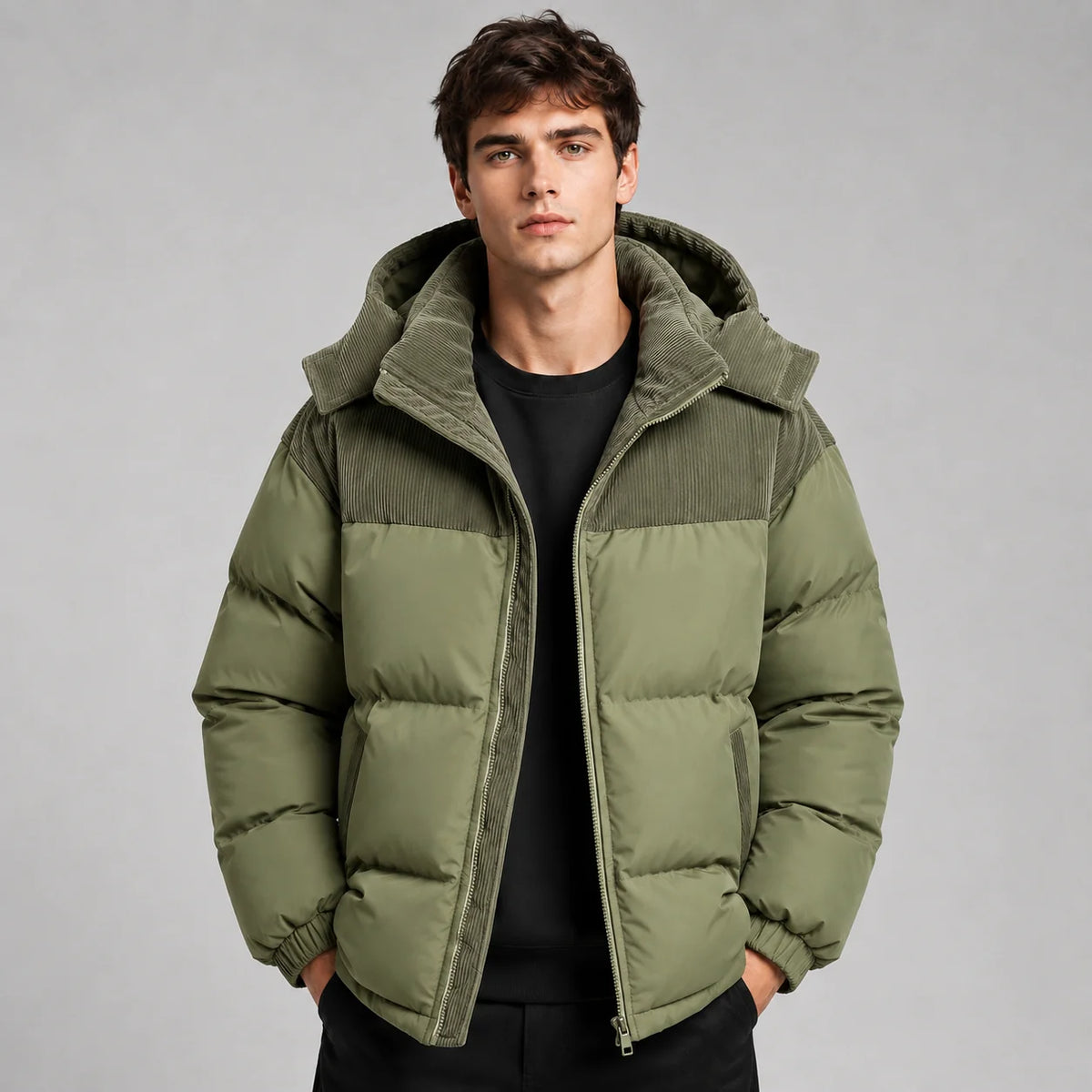 Men's Hooded Puffer Jacket