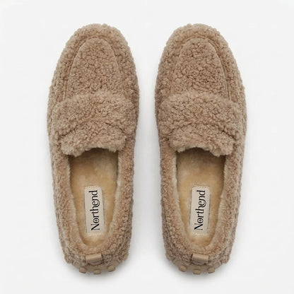 Fuzzy Teddy Loafers Slip-On
