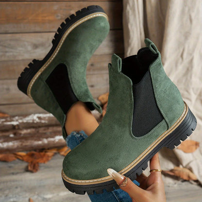 Chelsea Boots – Black Platform Lug Sole