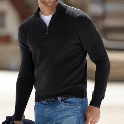 Men's Knit Half-Zip Pullover Sweater