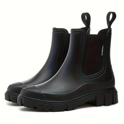Chelsea Boots – Brown Waterproof Lug Sole Slip-On