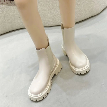 Chunky Chelsea Boots with Thick Sole