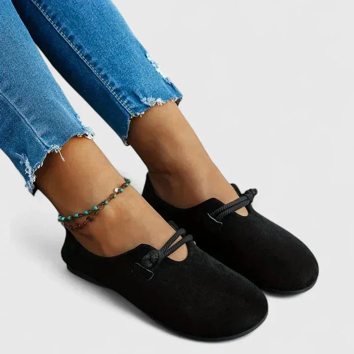 Round Toe Slip-On Flats