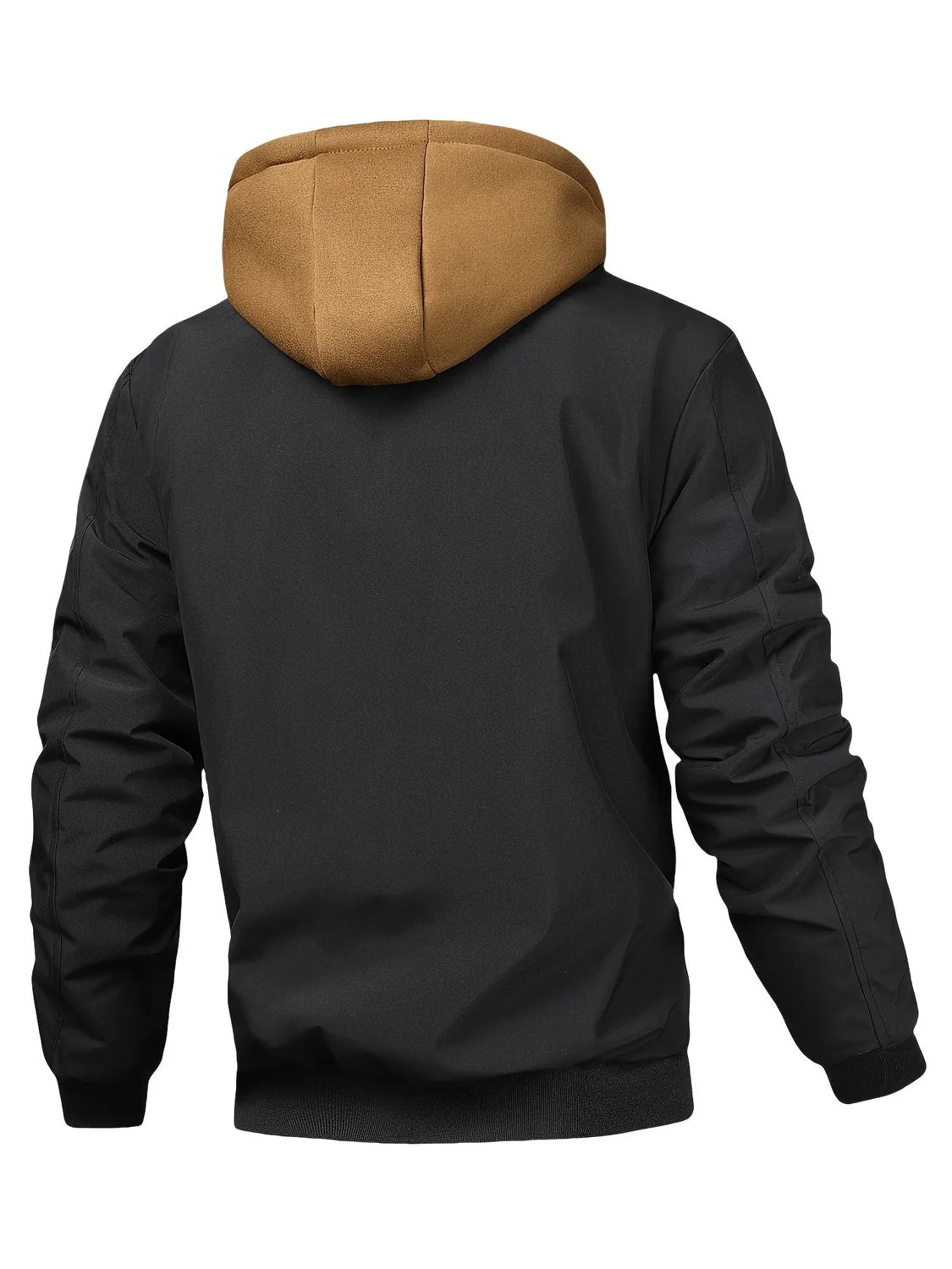 Men's Hooded Plaid Lined Winter Jacket