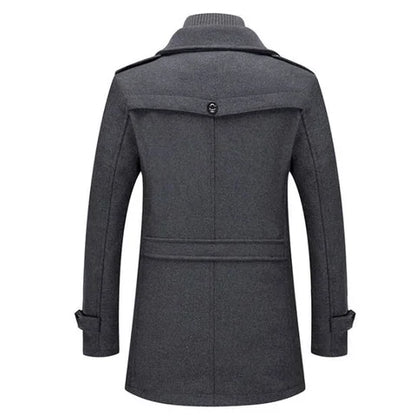 Men's Layered Collar Overcoat