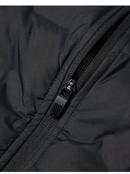 Men's Puffer Jacket – Navy Lightweight Stand Collar