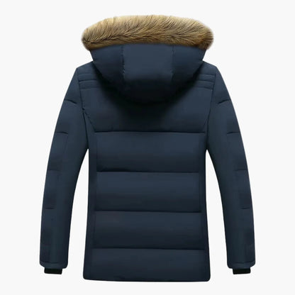 Men's Faux Fur Hooded Winter Parka