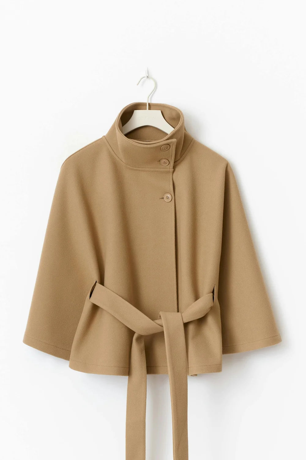 Sofia | Belted Cape Coat