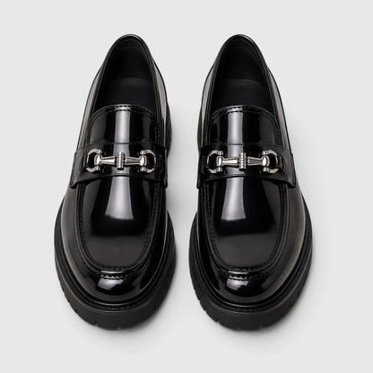 Men's Loafers Chunky Sole Horsebit Slip-On