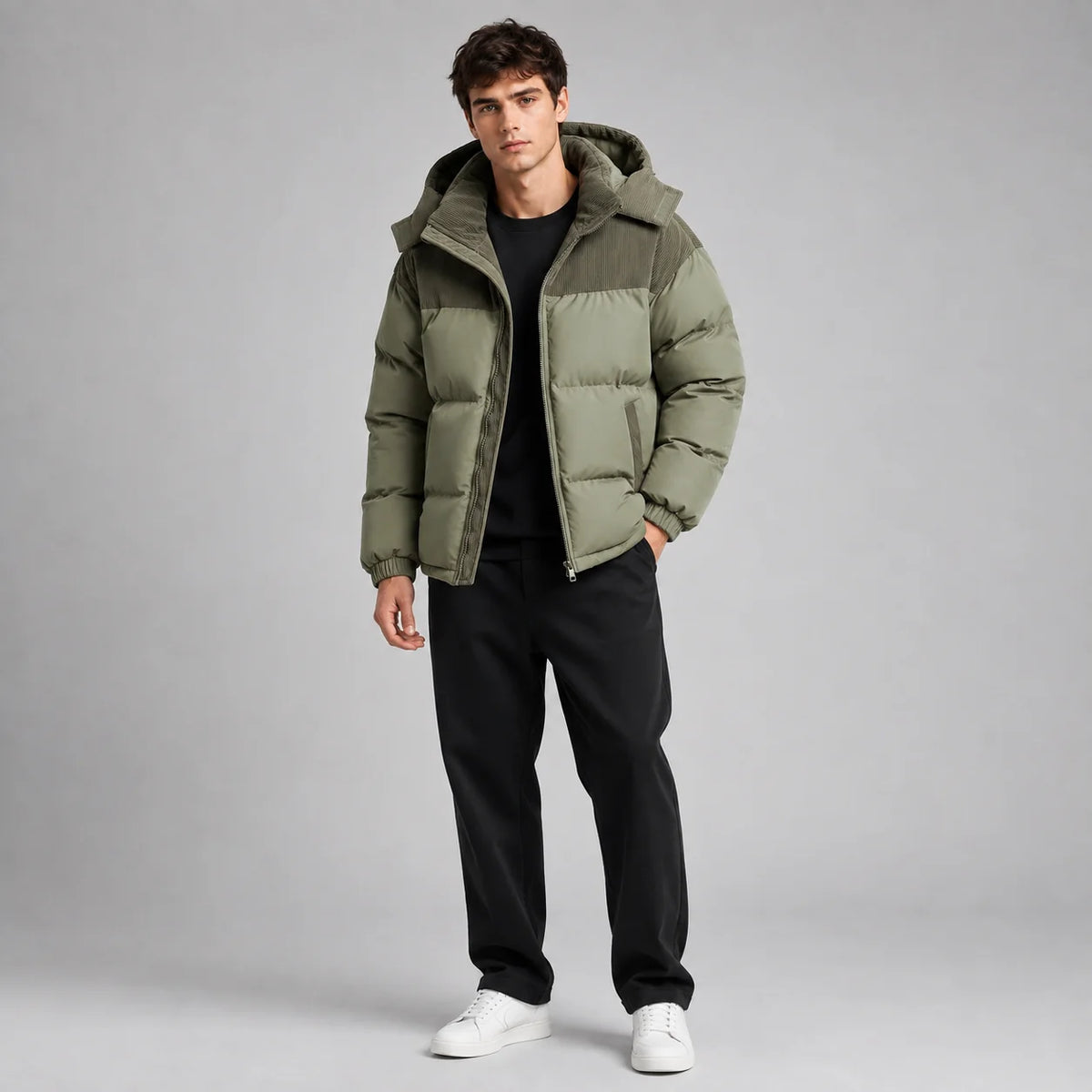 Men's Hooded Puffer Jacket