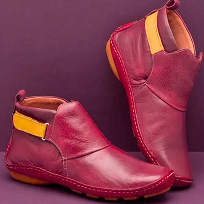 Mirelda | Fold-Over Ankle Boots Slip-On