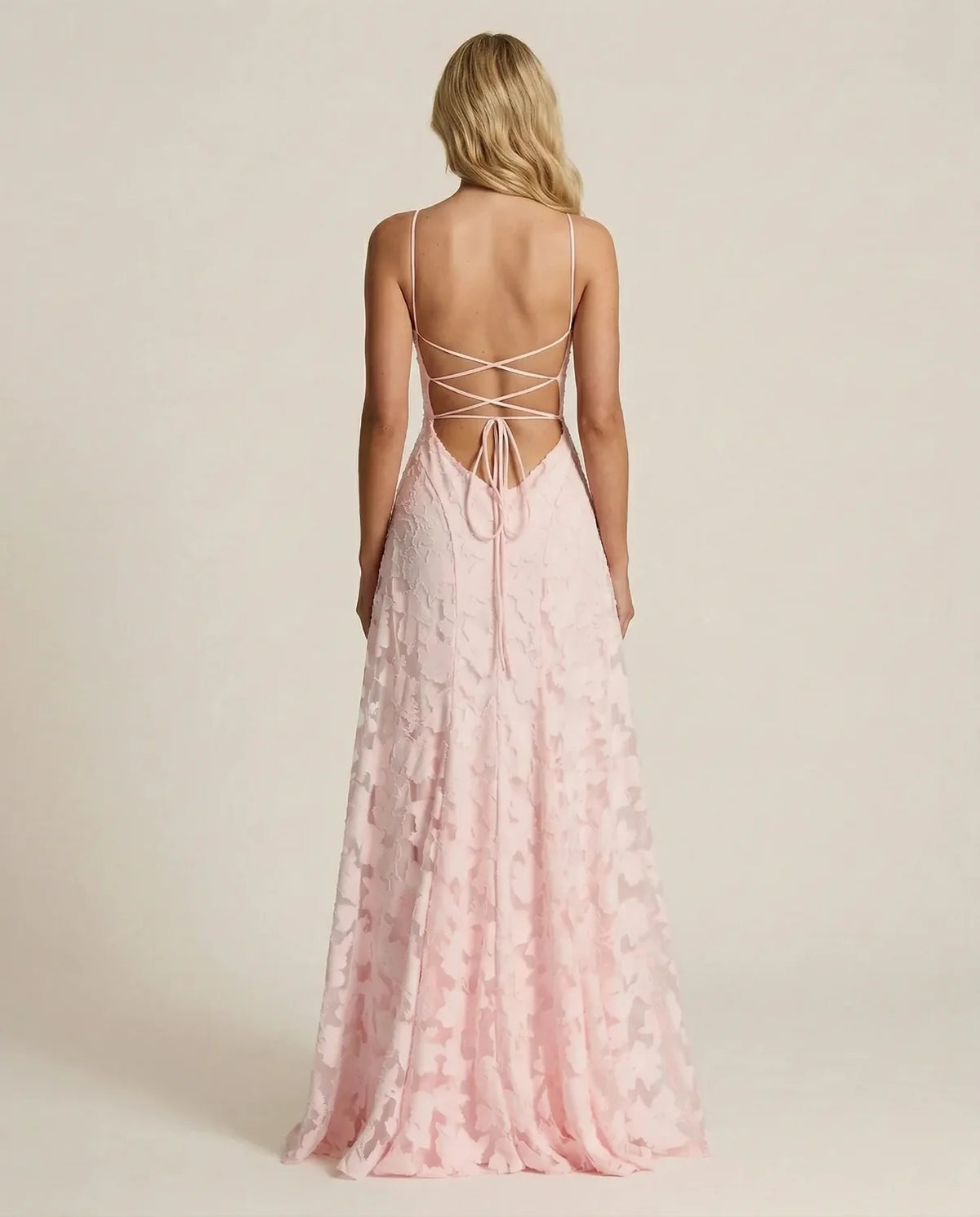 Wedding Guest Dress – Red Lace A-Line Maxi