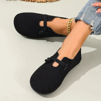 Round Toe Mary Jane Loafers