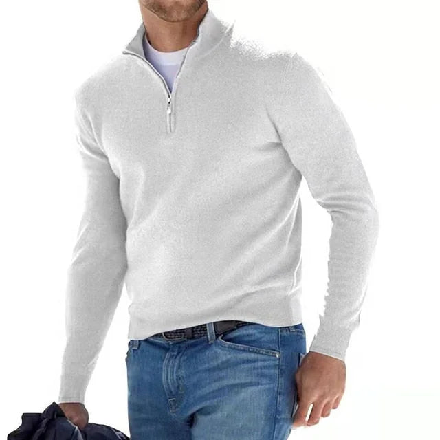 Men's Knit Quarter Zip Sweater