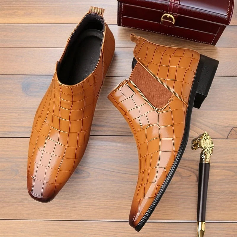 Men's Chelsea Boots – Light Brown Refined Ankle