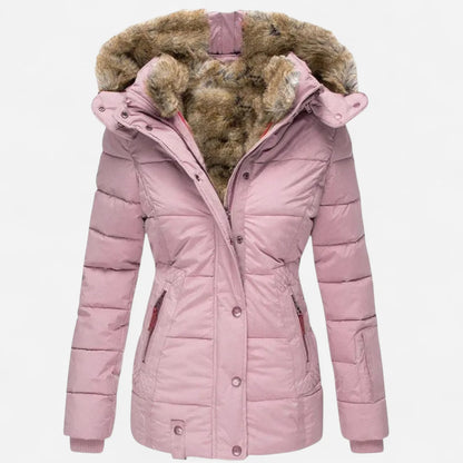 Aisa | Lined Winter Coat Button Front