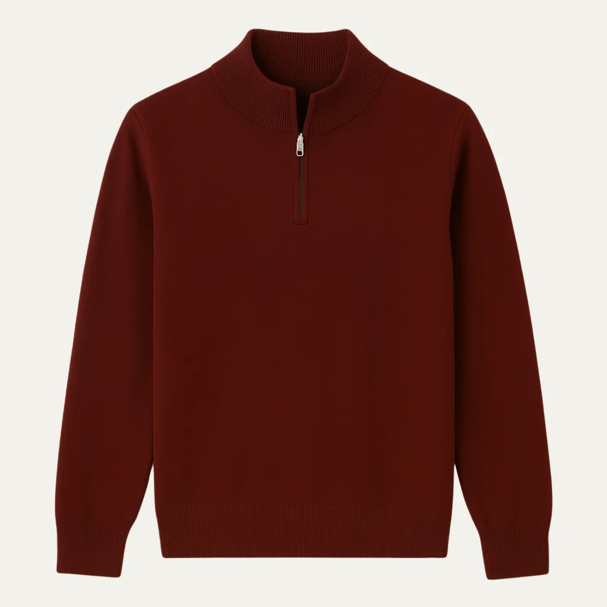 Men's Quarter-Zip Sweater Knit