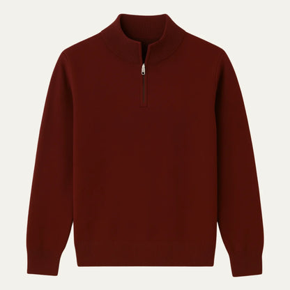 Men's Quarter-Zip Sweater Knit