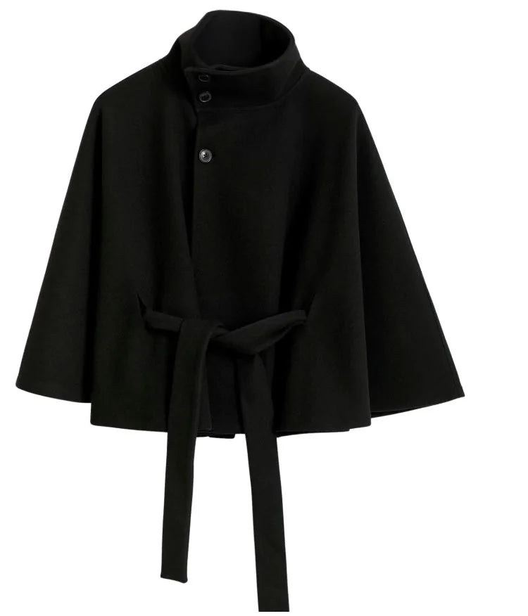 Sofia | Belted Cape Coat