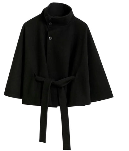 Sofia | Belted Cape Coat
