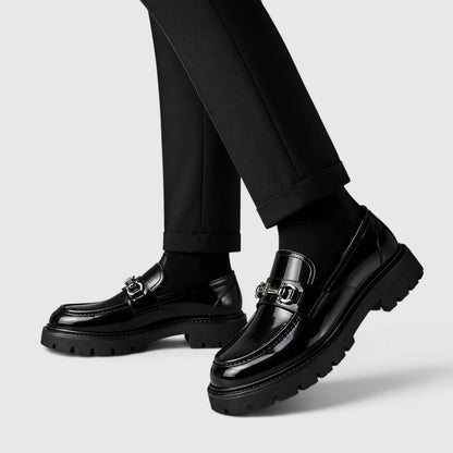 Men's Loafers Chunky Sole Horsebit Slip-On