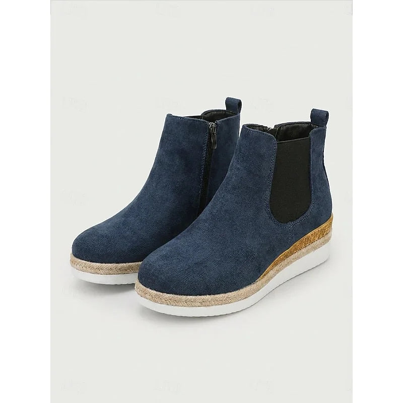 Chelsea Boots – Burgundy Wedge Ankle