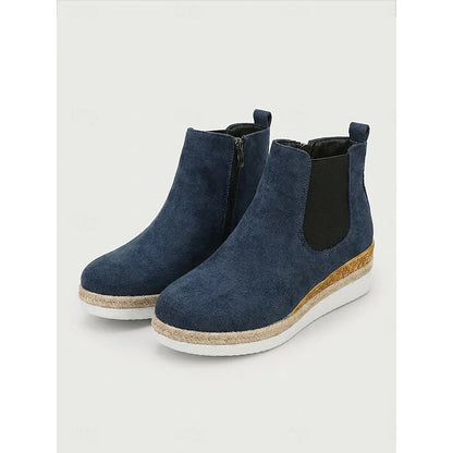 Chelsea Boots – Burgundy Wedge Ankle