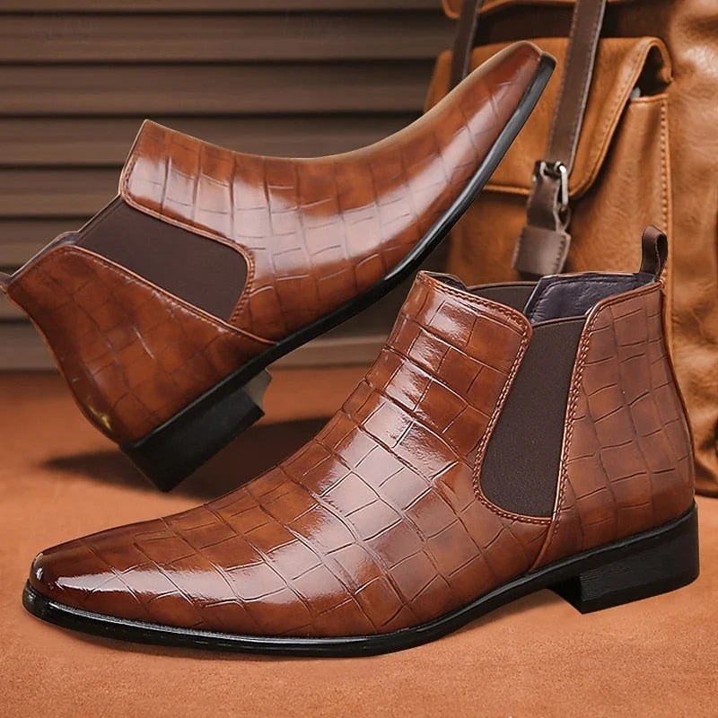 Men's Chelsea Boots – Light Brown Refined Ankle