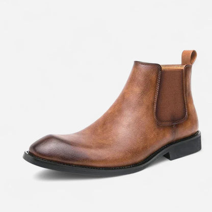 Men's Chelsea Boots – Black Polished Pointed Toe