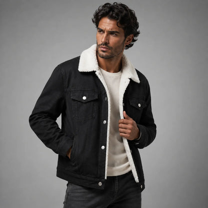 Kilmarnock | Men's Denim Trucker Jacket with Fleece Lining